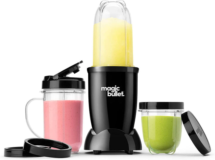 Magic Bullet, Elektrischer Mixer, Zerkleinerer, Smoothiemixer, Smoothie Maker, 200 Watt Leistung, Einfach Und Schnell in Der Anwendung, Kompakt, Leicht Zu Reinigen, MBR03, Grau