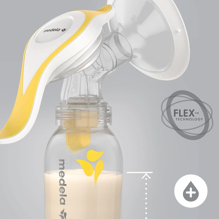 Medela Harmony Manual Breast Pump - Compact Swiss Design Featuring Personalfit Flex Shields and Medela 2-Phase Expression Technology