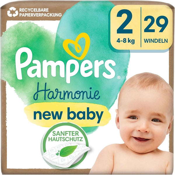 Pampers Harmonie Baby scutece mărimea 2, 29 scutece, 4Kg-8Kg