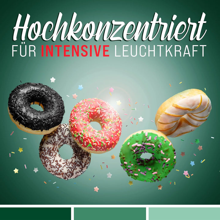 Belissia Lebensmittelfarbe Tannengrün 10Ml Farbstoff Hoch Konzentriert, Made in DE Zuckerfrei, Flüssig, Zum Färben Von Getränken, Kuchen, Teig, Toppings, Slime Uvm. - Backzubehör