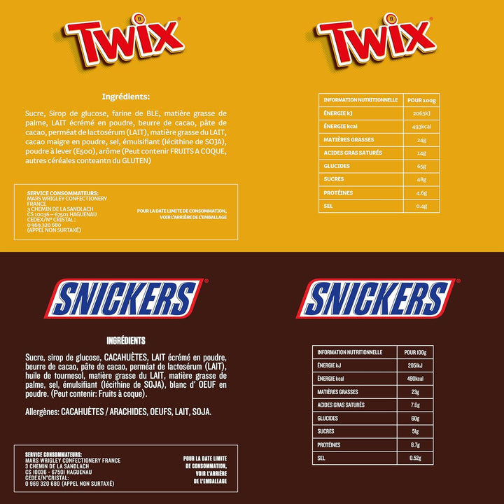 Mixed Minis Beutel, Mars, Snickers, Bounty, Twix, Milky Way & Mehr, (1 X 400G)