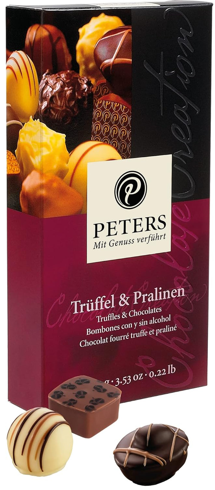 Peters Mit Genuss Verführt | Alles Liebe | Mit Alkohol | Pralinen-Mischung | Köstliche Pralinés | Schokolade | Geschenk | Dankeschön | Geschenkidee | Made in Germany | 200G