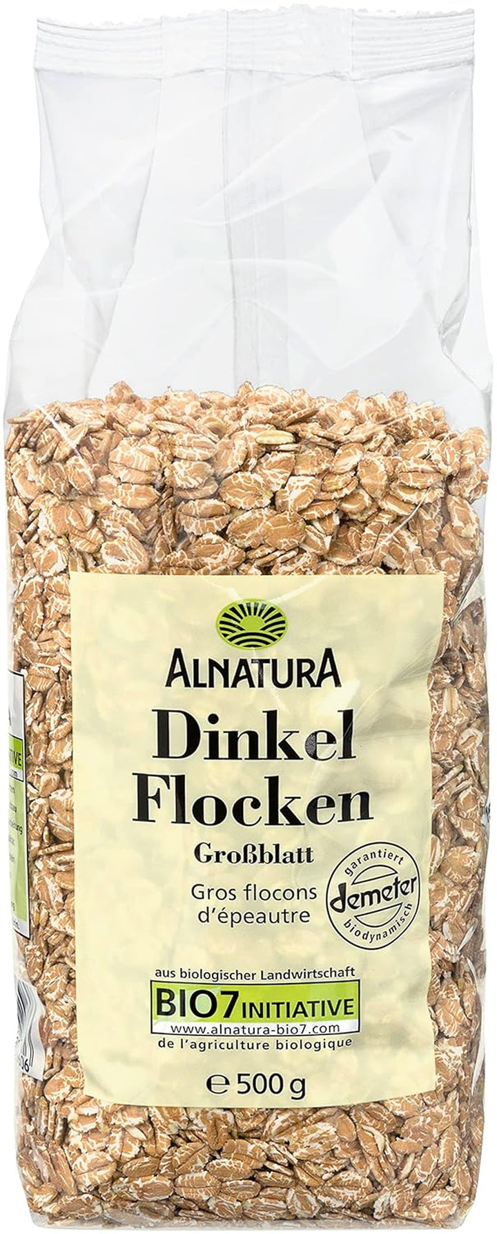 Bio Dinkelflocken Großblatt, 500G