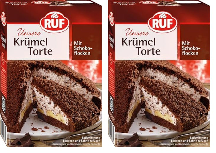 RUF Apfeltorte, Backmischung Für Eine Apfel-Torte Mit Sahne-Creme Und Zimt-Zucker, Apfel-Zimt-Torte, Vegan