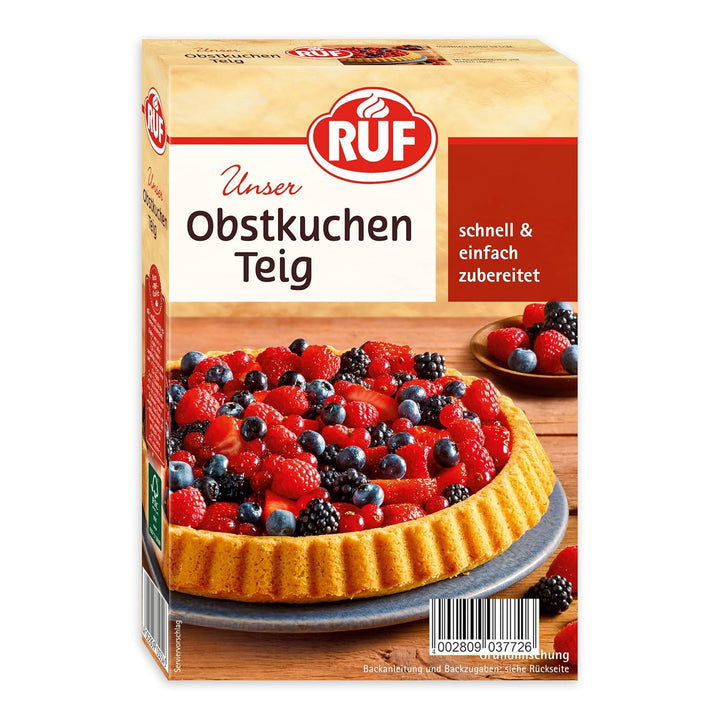 RUF Biskuit Teig, Backmischung Für Einen Saftigen Biskuitteig, Gelingsicher Und Schnell Zubereitet, Zur Herstellung Von Biskuitrollen, Biskuitkuchen Oder Tortenboden, 1 X 250G