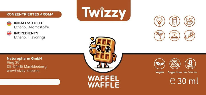 Twizzy Waffle Food Flavouring - 30 ml - Aromă intensă - Ideală pentru coacere