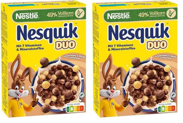 NESTLÉ  Duo Cereals, Braune Und Weiße Schoko Cerealien Mit Vollkorn (1 X 325 G)