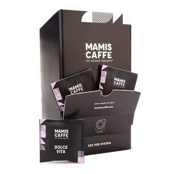 Mamis Caffè Dolce Vita (1 Kg) - Ganze Espressobohnen Mittel Gerösteter Kaffee Mit Leichter Süße - Italienischer Espresso Mit Dicker Crema - Perfekt Als Cappuccino Oder Latte Macchiato