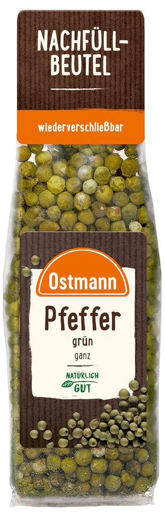 Ostmann Piper verde întreg | Piper neprăjit, ideal pentru marinate și sosuri, 40 grame