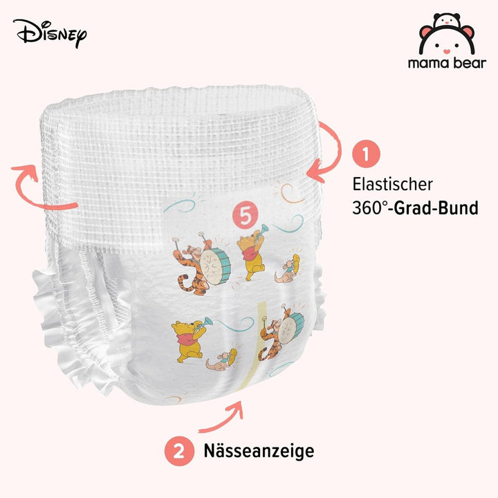 Scutece Mama Bear Disney, mărimea 5 (12-17 kg), alb, 70 bucăți