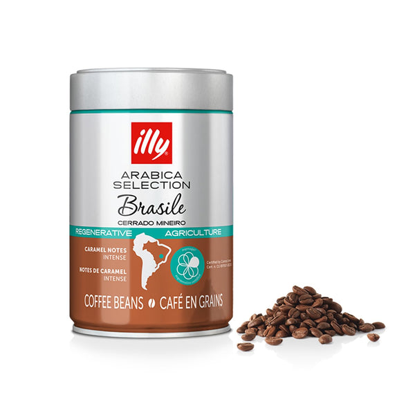 Illy Arabica Selection Brasile Cerrado Mineiro Kaffeebohnen: Zu 100% Aus Zertifiziert Regenerativem Anbau – 250G Dose