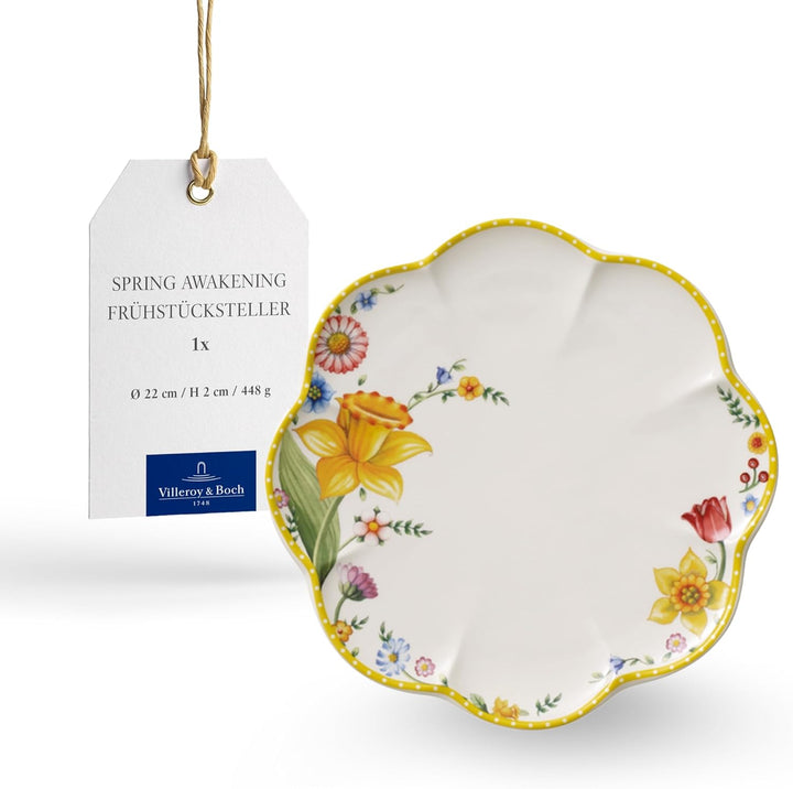 Villeroy & Boch – Spring Awakening Frühstücksset Für 2 Personen, 6 Teilig, Ostergeschirr Set Frühstück, Ostern, Kaffeeservice, Geschirr Frühling, Porzellan