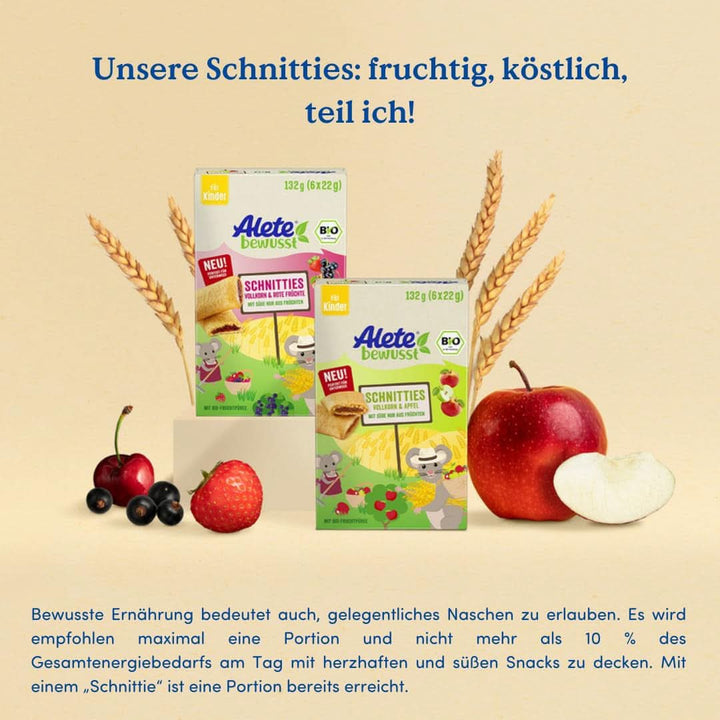 Alete Bio Schnitties Vollkorn Und Apfel 6 X 22 G