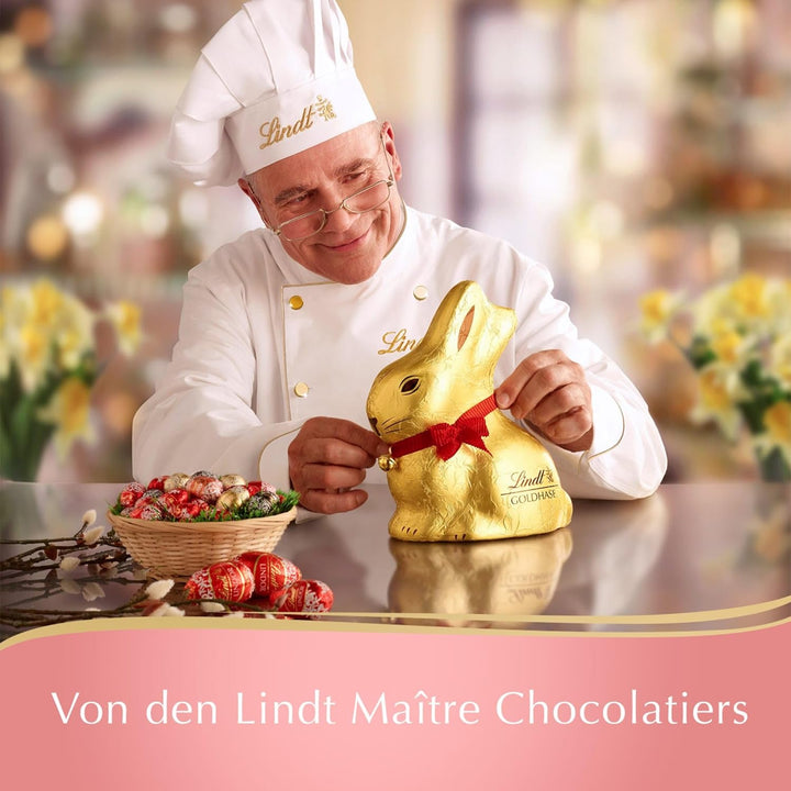 Lindt Schokolade Vegan Choco Eier | 90G Beutel | Kakaoerzeugnis Aus Hafermehl Gefüllt Mit Schoko-Mandel- Und Dunkler Schokocrème | Oster Schokolade | Ostereier | Vegane Schokoeier