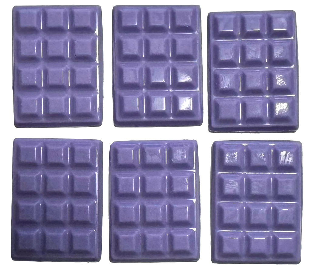 Mini tablets white chocolate for decor, 3.5*2.5 cm - purple lilac