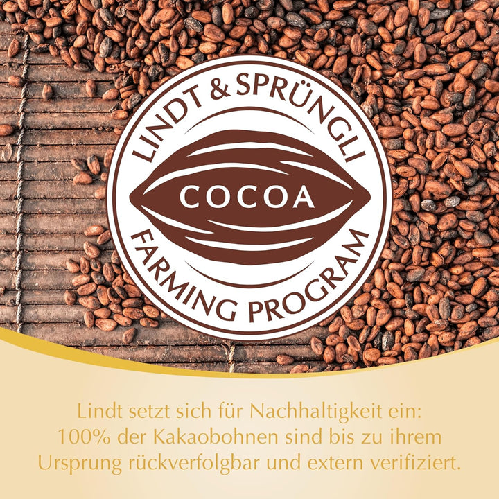 Lindt Schokolade LINDOR Kugeln Weiß | 137G Beutel | Ca. 10 Schokoladen Kugeln Weiße Schokolade Mit Zartschmelzender Füllung | Pralinen-Geschenk | Schokoladengeschenk | 75 Jahre