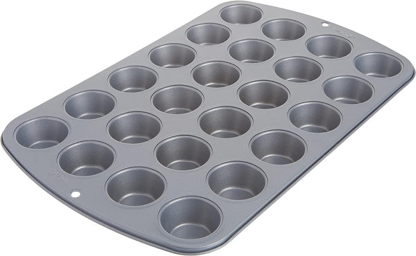 Wilton 24 Er Mini-Muffinbackform, Antihaftbeschichtet, Silber