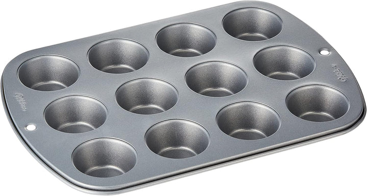 Wilton 24 Er Mini-Muffinbackform, Antihaftbeschichtet, Silber