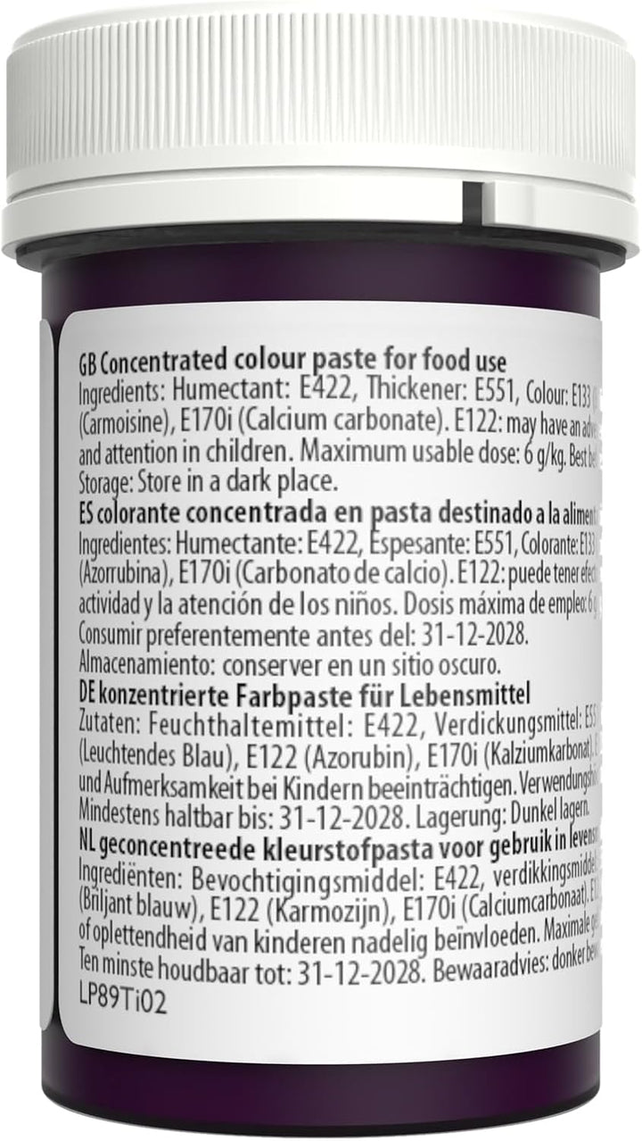 Sugarflair Lebensmittelfarbe Pasta Pastel Magenta, Pasta Lebensmittel Farbe Für Fondant Und Marzipan, Spectral Concentrated Paste Colours - 25G