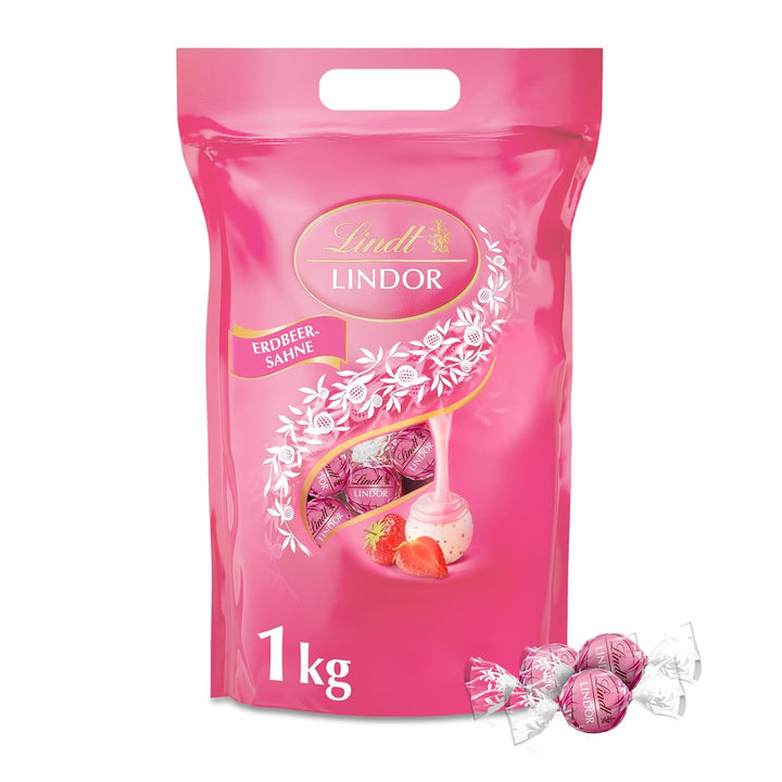 Lindt Schokolade Vollmilch Schokoladenherzen | 300 G | 15 X Zartschmelzende Alpenvollmilch Schokolade in Herzform | Schokoladengeschenk