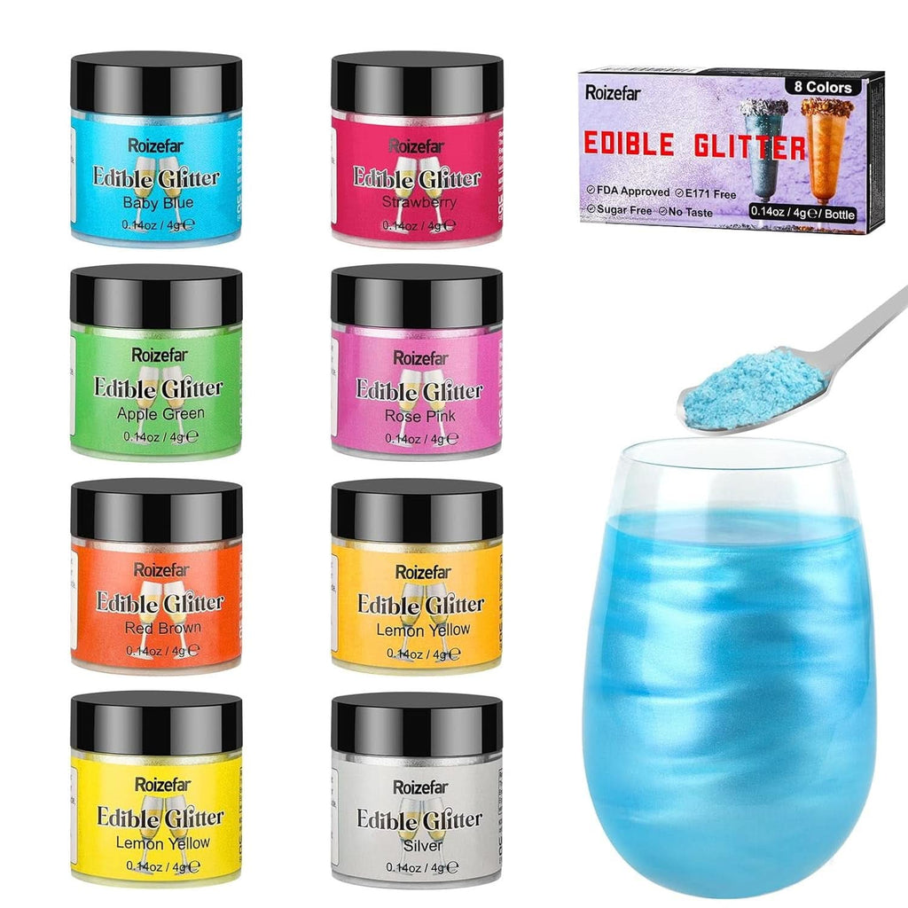 Glitter comestibil, diverse culori si cantitati