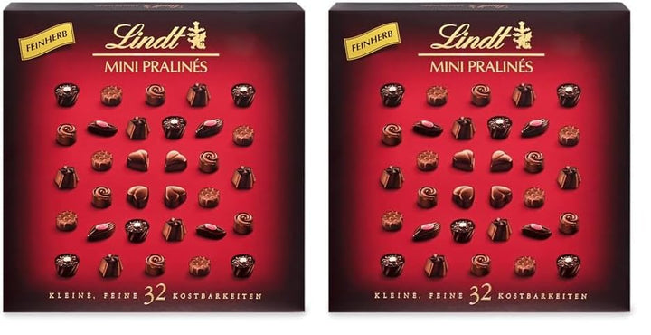 Lindt Schokolade - Feinherbe Mini Pralinés | 90 G | Pralinen-Schachtel Mit Je 18 Pralinen in 6 Köstlichen Sorten | Pralinengeschenk | Schokoladengeschenk