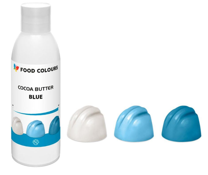 Food Colors Cocoa Butter BLUE 100 G Kakaobutterbasierte Lebensmittelfarbe Für Schokolade, Pralinen, Fette Massen Und Cremes