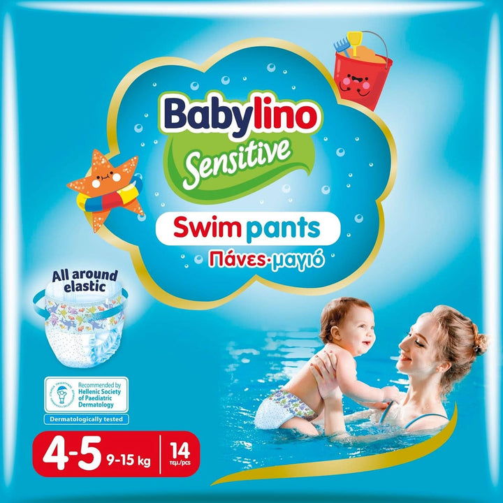 Sensitive Swim Pants, Windeln Für Meer Und Pool, Größe 5-6 (Über 14 Kg), 14 Stück