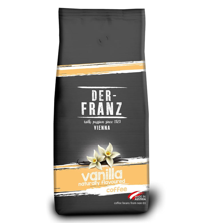 Der-Franz Kaffee, Mischung Aus Arabica Und Robusta, Geröstet, Ganze Bohne Aromatisiert Mit Natürlicher Haselnuss UTZ, 1000 G