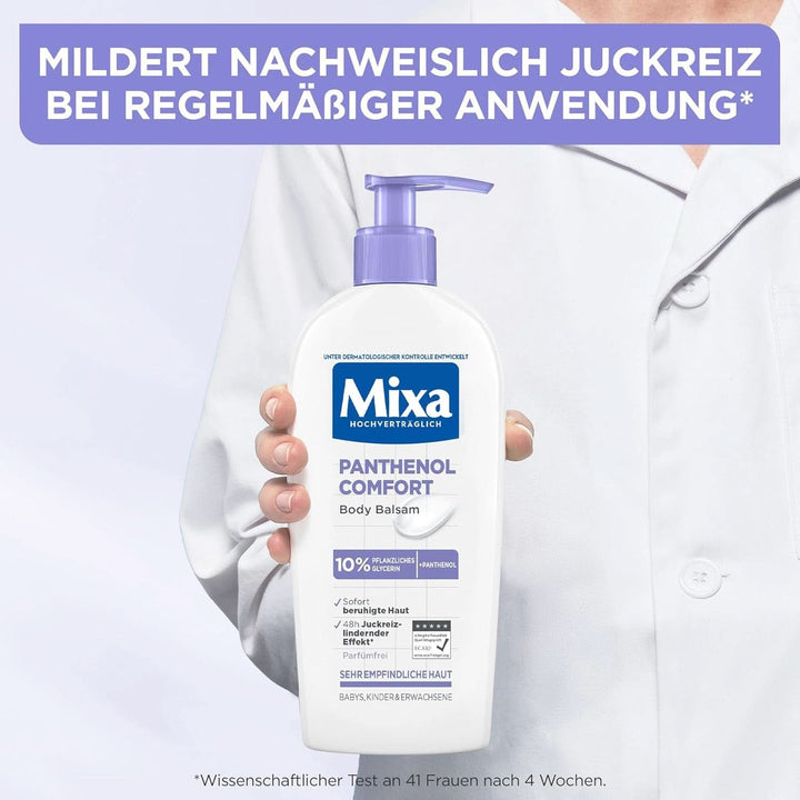 Loțiune de corp Mixa Panthenol, balsam pentru ameliorarea mâncărimilor și calmant, 250 ml