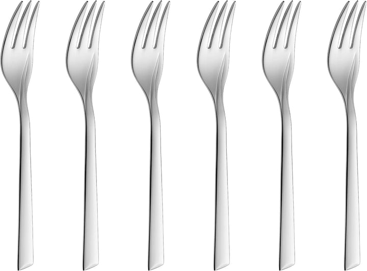 Gerlach Flames Besteck-Set 12 Personen Spülmaschinenfest Essbesteck Edelstahl Elegantes Tafelbesteck Messer Gabel Löffel Teelöffel Kuchengabel Soßenlöffel Kuchenspachtel Glänzend Rostfrei 68 Stk