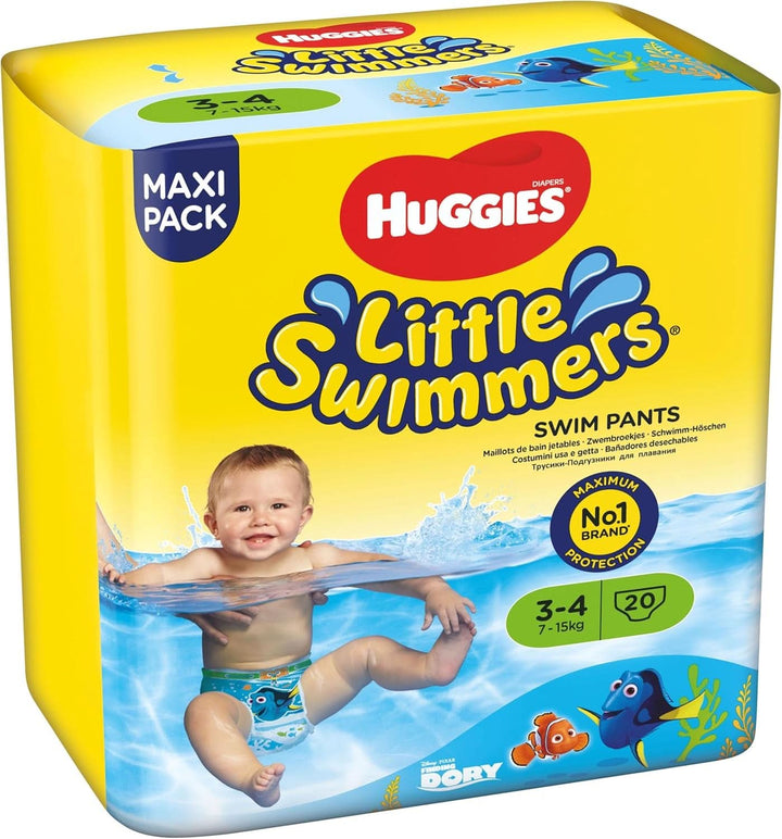 Huggies Little Swimmers Schwimmwindeln, Größe 3-4 (7-15 Kg), 1 Packung Mit 20 Stücke