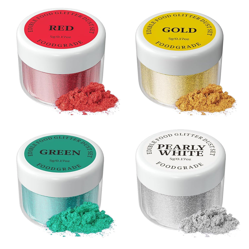 Set de glitter comestibil 4 x 5 grame