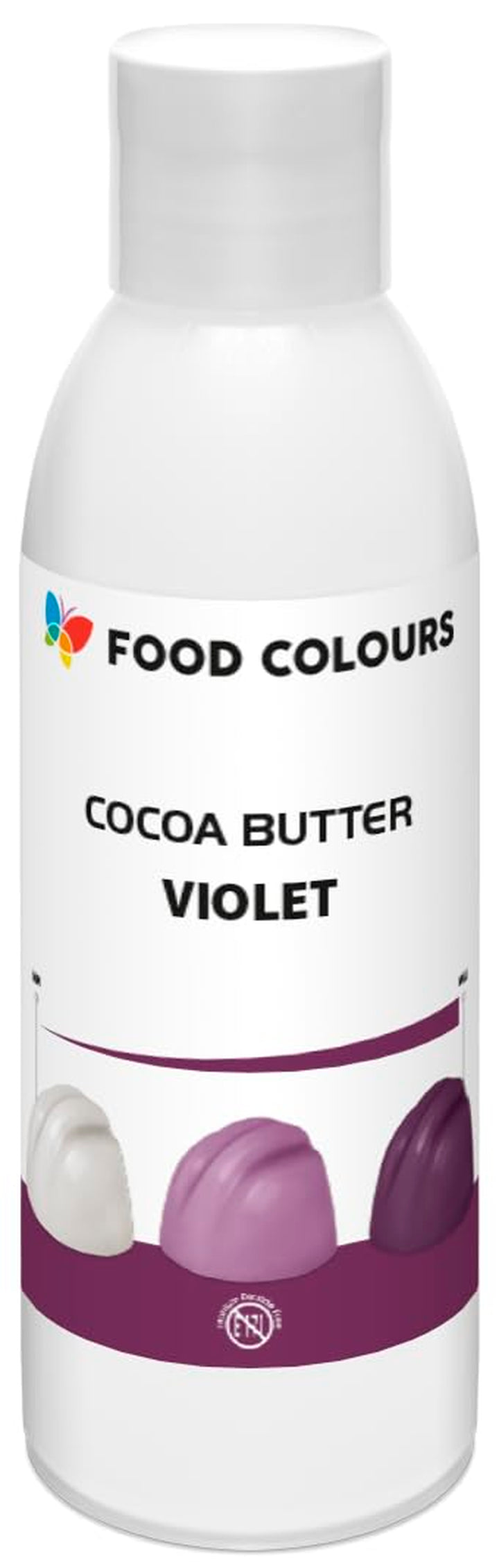 Food Colors Cocoa Butter VIOLET 100 G Kakaobutterbasierte Lebensmittelfarbe Für Schokolade, Pralinen, Fette Massen Und Cremes