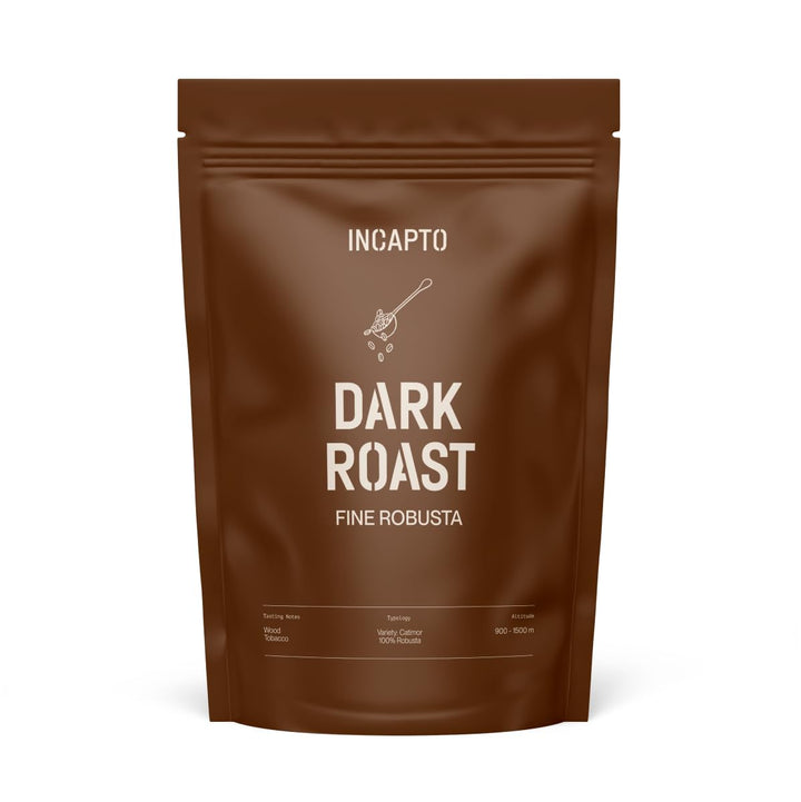 Incapto Kaffeebohnen Dark Roast | Mit Viel Koffein | Single-Origin Uganda | Espresso 100% Robusta | Sehr Kräftiger Und Vollmundiger Bohnenkaffee | Plantage Bujanga, Victoria Lake, 1Kg