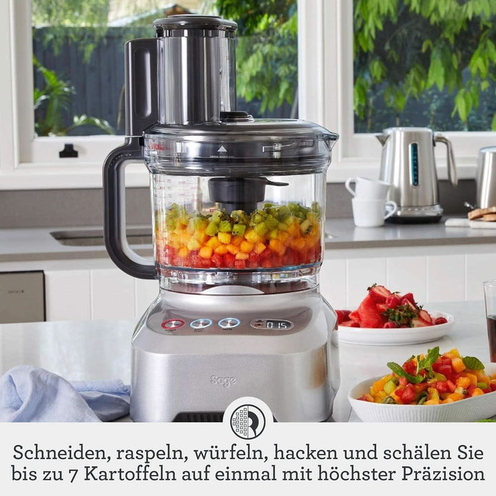 Sage Appliances SFP820 the Kitchen Wizz Peel Und Dice, Küchenmaschine, 2000 Watt