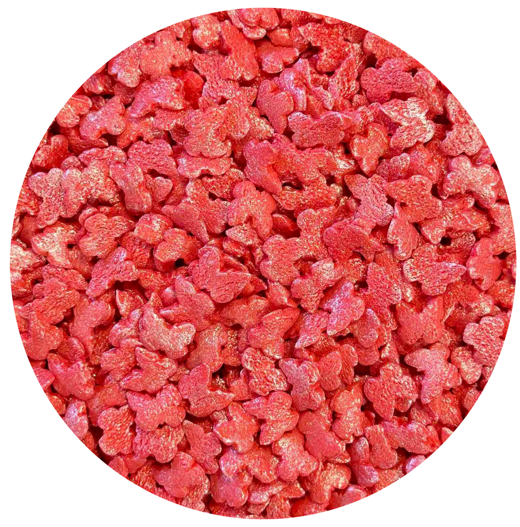 Red butterfly sprinkles, 100g