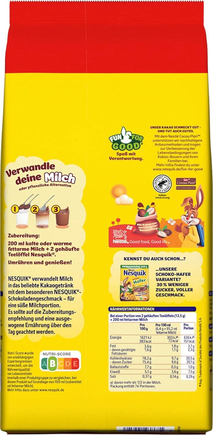 Nestlé , Pudră de cacao pentru amestecat în lapte, 1 Kg