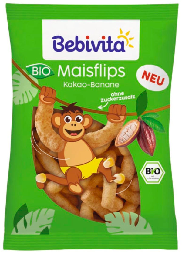 Knabberprodukte Maisflips Kakao-Banane, 30G, 7Er Pack (7X30G)