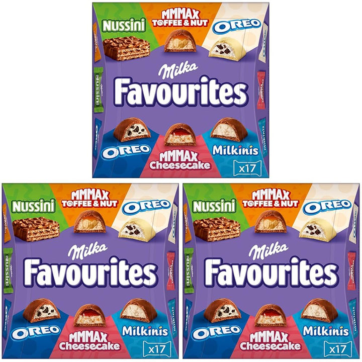 Milka Favourites 1 X 158G I Schoko Pralinen Mix I Einzeln Verpackte Pralinen I 6 Verschiedene Sorten I Schokoladen-Geschenk I Milka Schokolade Aus 100% Alpenmilch