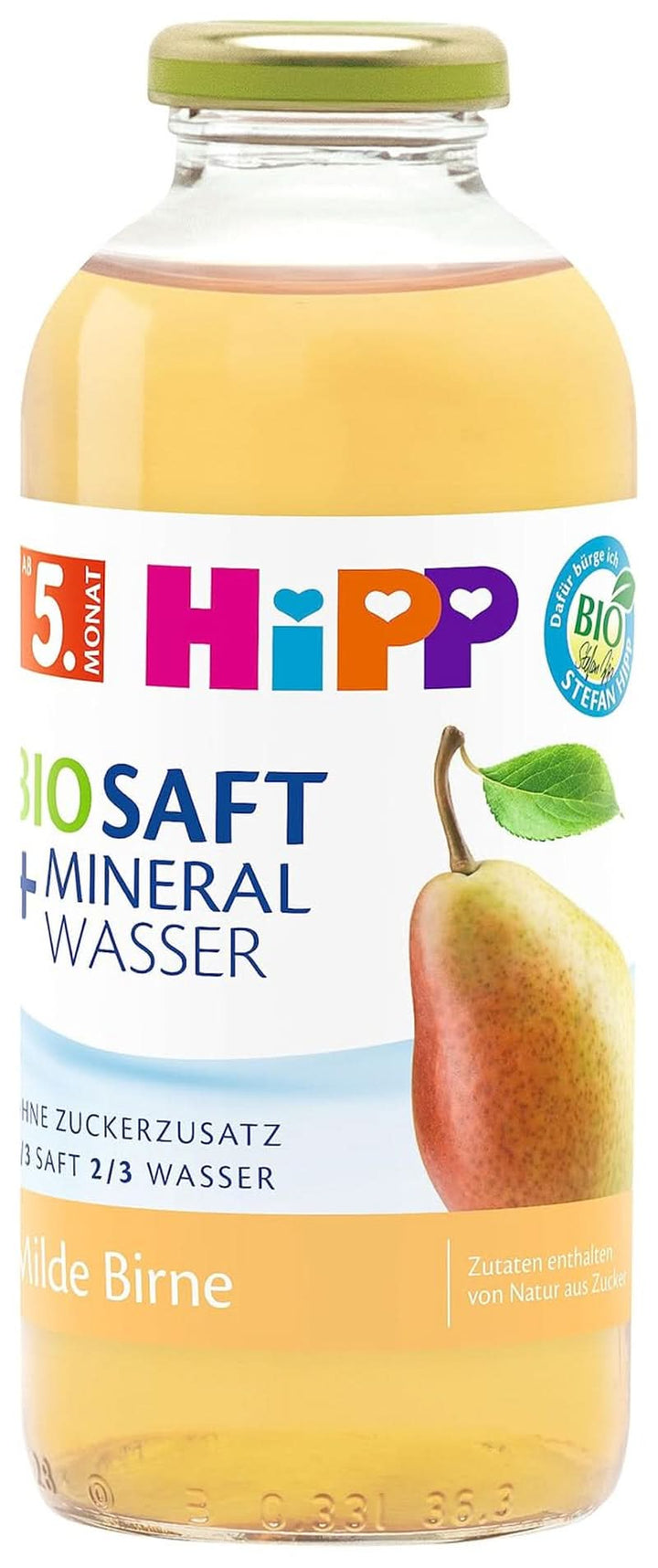 Hipp Bio-Saft + Mineralwasser Milder Apfel Fenchel, 500Ml