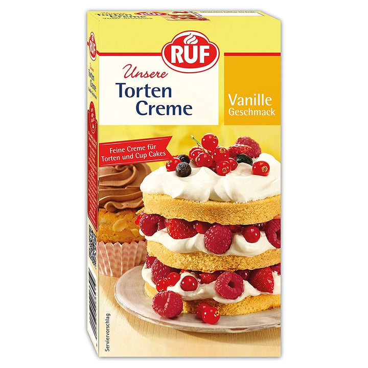 RUF Cake Cream Cheese Cream, cremă de brânză pentru umplutură pentru prăjituri, rulouri de biscuiți și cupcakes