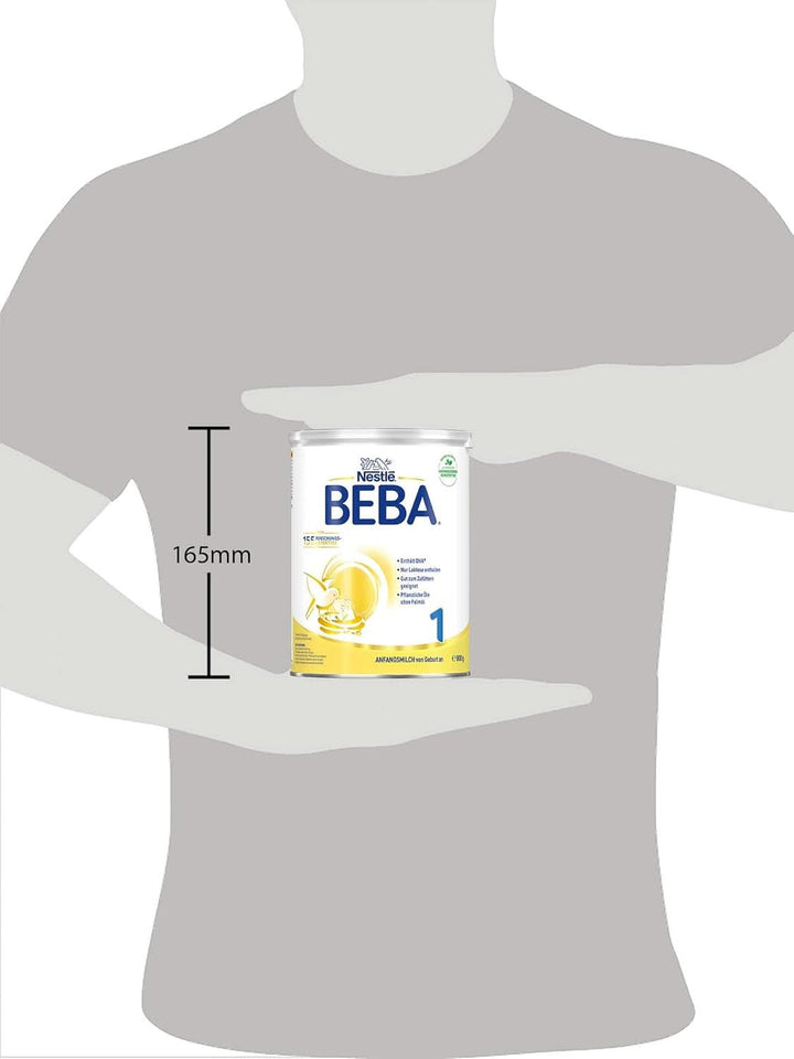 BEBA 1 Anfangsmilch Von Geburt An, Babynahrung Mit DHA, Nur Laktose, Ohne Palmöl, 3Er Pack (3 X 800G)