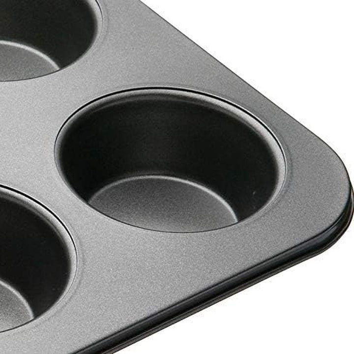 Masterclass Tiefes Muffinblech/Yorkshire Puddingform, 6-Loch-Form Mit PTFE-, PFOA- Und Bpa-Freier Antihaftbeschichtung, Robuster 1 Mm Kohlenstoffstahl, Grau, 35 X 26 Cm