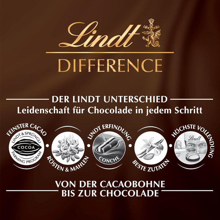 Lindt Schokolade - Creola Pralinés | 165 G | Pralinen Schachtel Mit 15 Pralinen in 4 Köstlichen Sorten Ohne Alkohol Mit Kakao Nibs Aus 100 % Edelkakao | Pralinengeschenk | Schokoladengeschenk