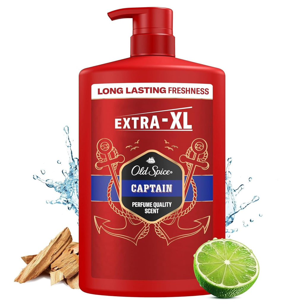 Old Spice Captain 3-In-1 Gel de duș și șampon pentru bărbați, 1 litru