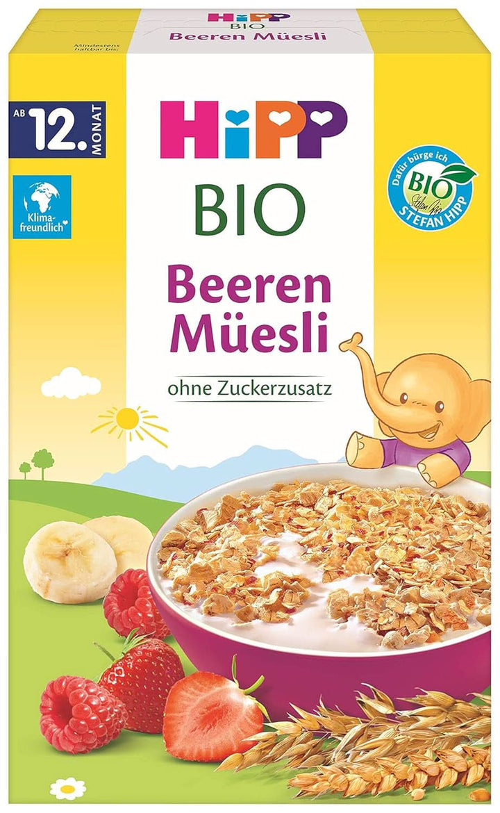 Muesli de fructe ecologic Hipp, pachet de 6 x 200 grame