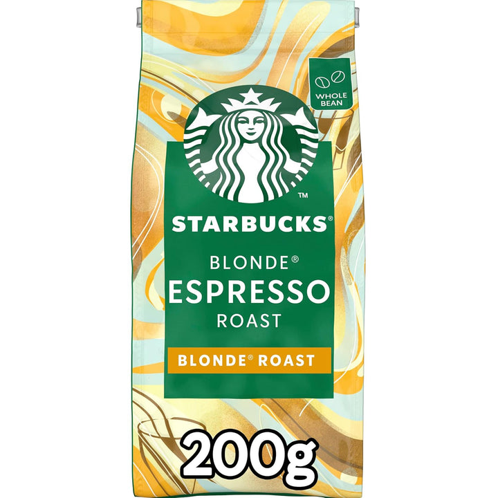 STARBUCKS Blonde Espresso Roast, Helle Röstung, Ganze Kaffeebohnen 200G (6Er Pack)