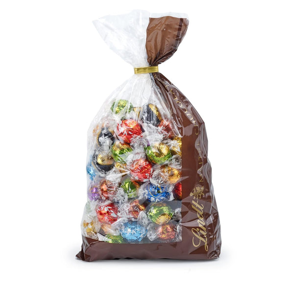 Lindt Schokolade LINDOR Mischung | 1371 G | Ca. 109 Kugeln: Milch, 70 %, Milk&White, Stracciatella, Weiß, Nuss, Matcha, Feinherb, Salted Caramel, Pistazie | Schokoladengeschenk