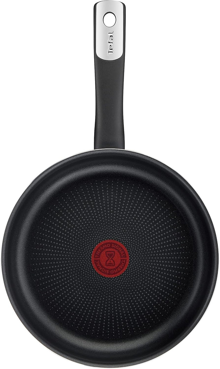 Tefal Hard Titanium Essential Bratpfanne 28 Cm, Antihaftversiegelung, Thermo-Signal Bei Idealer Brattemperatur, Spülmaschinengeeignet , Nicht Induktionsgeeignet, Made in France, C38806